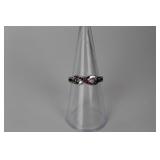 Ruby Infinity Knot Sterling Silver Size 7 RIng Ruby Infinity Knot Sterling Silver Size 7 RIng