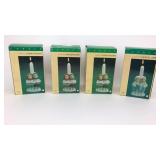 Hand Painted Porcelain Carolers Candle Holder Hand Painted Porcelain Carolers Candle Holder