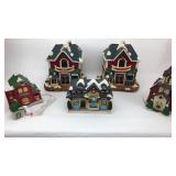 5- Ceramic Christmas Houses 5- Ceramic Christmas Houses