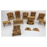Miniature Doll Furniture- Light Stain Miniature Doll Furniture- Light Stain