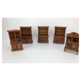 Miniature Doll furniture - Dark Stain