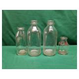 4 Milk Bottles