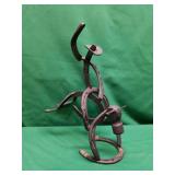 Cowboy on Bull Horseshoe Sculpture Cowboy on Bull Horseshoe Sculpture