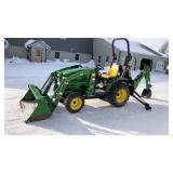 John Deere 2320 Compact Tractor W/ Backhoe (Nice)