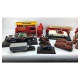 Assorted Cars, Firer Trucks & Figurines