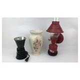 2- Lamps & Vase 2- Lamps & Vase