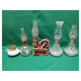 5 Small Oil Lamps 5 Small Oil Lamps