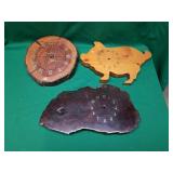 3 Wood Clock Faces 3 Wood Clock Faces