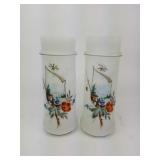 Bristol England Blown Glass Victorian Mantle Vases Bristol England Blown Glass Victorian Mantle Vases