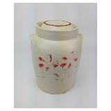 Stoneware Crock Covered Cookie Jar Stoneware Crock Covered Cookie Jar