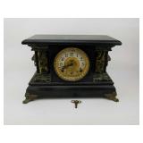 En Welch Mantle Clock with Key