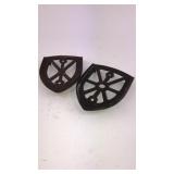 2 Cast Iron Trivets 2 Cast Iron Trivets