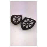 2 Cast Iron Trivets