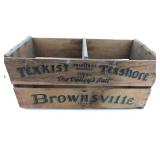Brownsville fruit advertising crate Brownsville fruit advertising crate