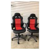 2- Adjustable Rolling Office Chairs 2- Adjustable Rolling Office Chairs