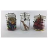 2- Ball Mason Jars, 1- Atlas Wholefruit Jar 2- Ball Mason Jars, 1- Atlas Wholefruit Jar