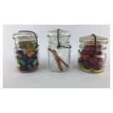 2- Ball Mason Jars, 1- Atlas Wholefruit Jar