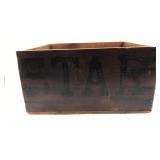 Wooden Box with STAR On It