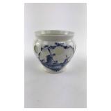 Vintage Holland Blue Delft Windmill Planter