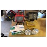 2 Work Lights & 4 Bulbs 2 Work Lights & 4 Bulbs