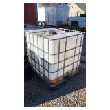 Large Water tank with valve & Metal cage