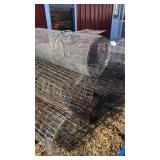 Assorted rolls of wire fence Assorted rolls of wire fence