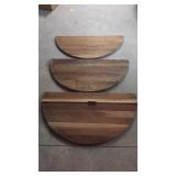 3- 1/2 Wood Butcher Butcher Block Table Tops