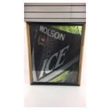 Molson Ice Poster Framed 22"x26"