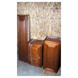 Three kitchen cabinets