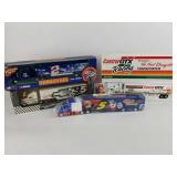 4 Collectible Racing Semi Trucks