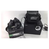 Fujifilm FinePix Camera w/ bag and Speaker