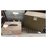 Three metal boxes Three metal boxes