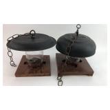 Pair of bird feeders Pair of bird feeders