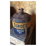 Sunoco Motor Oil Can Sunoco Motor Oil Can