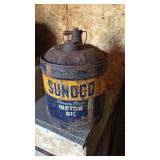 Sunoco Motor Oil Can