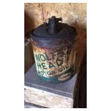 Wolf Head Motor Oil Can