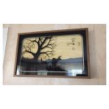 3D Wall Clock w/Deer 30" x 19" 3D Wall Clock w/Deer 30" x 19"