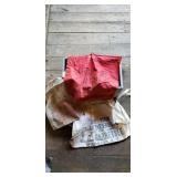Wooden Box With Aprons, Elitsac Flag Wooden Box With Aprons, Elitsac Flag