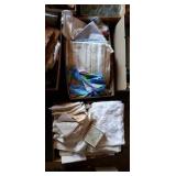 2 Boxes of Material and Linens 2 Boxes of Material and Linens