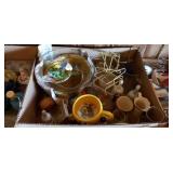 Punch Bowl, Snack Set, and Knickknacks Punch Bowl, Snack Set, and Knickknacks