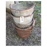Assorted Metal Pails Assorted Metal Pails