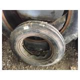 Used Front Tractor Tire - Ribbed 5.50 x 16SL Used Front Tractor Tire - Ribbed 5.50 x 16SL