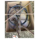 Old Steering Wheels, 4 Way Wrench, Tire Chain Plrs Old Steering Wheels, 4 Way Wrench, Tire Chain Plrs