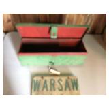 Tractor Tool box- Steel Sign -Warsaw