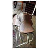 3 English Saddles - As Is, Needs Repair w/ 1 Stand 3 English Saddles - As Is, Needs Repair w/ 1 Stand
