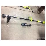 Ryobi 18V Lithium Weedeater With Charger Ryobi 18V Lithium Weedeater With Charger