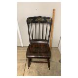 Plank Bottom Stenciled Rocker