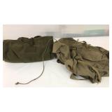 Military Duffel and Backpack