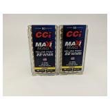 CCi 22 WMR Jacketed HP 40 gr. 50 Round Boxes.