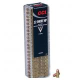 CCI High Velocity 22 Short 27gr Copper Plated